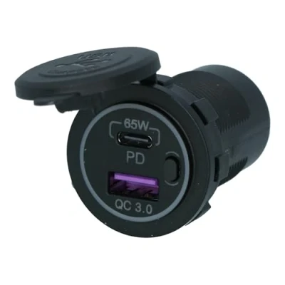 Abbildung von Carpoint Einbausteckdose USB/USB C 65W Schnelllader