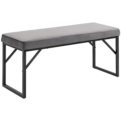 Abbildung von HOMCOM Polsterbank Sitzbank (Bettbank, 1 St., Sitzbank), bis 200 kg Belastbar, 100 x 35 47 cm