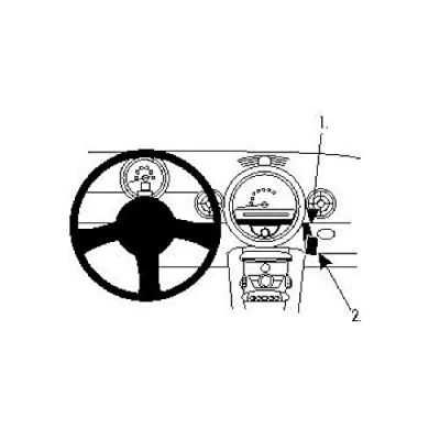 Abbildung von Brodit 853979 ProClip für Mini Cooper 07 09 Angled Mount schwarz