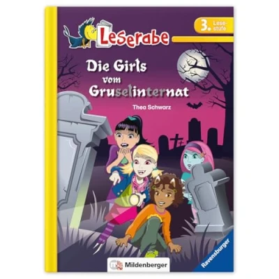 Abbildung von Leserabe Die Girls vom Gruselinternat: Lesestufe 3: 3 Leichter Lesen mit der Silbenmethode