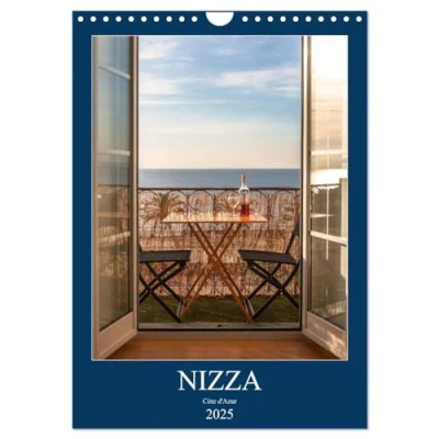 Abbildung von Nizza Cote d&#039;Azur 2025 (Wandkalender DIN A4 hoch), CALVENDO Monatskalender