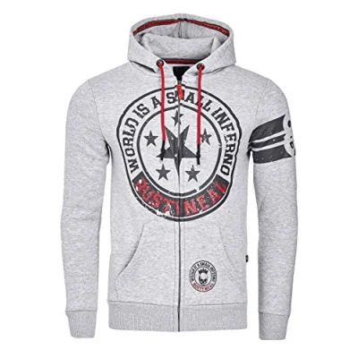 Abbildung von Rusty Neal Sweatjacke, Herren, Größe: Large, Grau