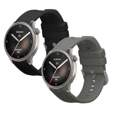 Abbildung von kwmobile 2X Sportarmband kompatibel mit Huami Amazfit Balance A2286 Armband Fitnesstracker Band Set aus TPU Silikon
