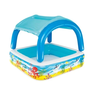 Abbildung von Bestway Planschbecken mit Sonnenschutz 147, Blau, Kinderpool