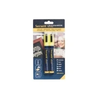 Abbildung von Securit Flüssigkreide Marker, 2 6 mm Strichbreite, Keilspitze, Gelb, 2er Pack
