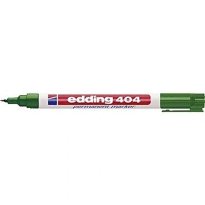 Abbildung von edding 404 Permanentmarker grün 10 Stifte feine Rundspitze 0,75 mm wasserfest, schnell trocknend wischfest für Karton, Kunststoff, Holz, Metall, Glas