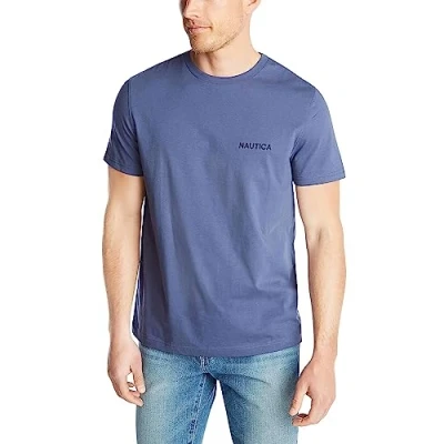 Abbildung von Nautica Herren Solides kurzärmeliges J Klasse T Shirt Polohemd, Indigoblau, XX Large