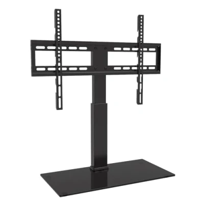 Abbildung von My Wall drehbarer TV Ständer HP2BRAL, 100 schwenkbar, Höhenverstellbar bis 800 mm, Stabiler Standfuß mit Sicherheitsglas, Tragkraft 40 kg, VESA kompatibel