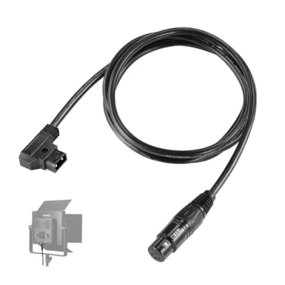Abbildung von NEEWER 1,8m D Tap Stecker auf 4 Pin XLR Buchse Stromkabel,Netzkabel PL60C kontinuierliche LED Videoleuchte, NC011