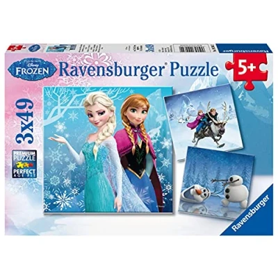 Abbildung von Ravensburger Disney Die Eiskönigin Puzzle Winterabenteuer 3x49 Teile