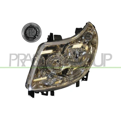 Abbildung von PRASCO FT9304914 Scheinwerfer links H7, H1 mit Stellmotor für LWR FIAT: Ducato III Bus, Kastenwagen, Pritsche / Fahrgestell