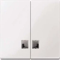 Abbildung von Schneider Electric Merten 438519 Wippe für Serienschalter mit Symbolfenster, polarweiß glänzend, System M