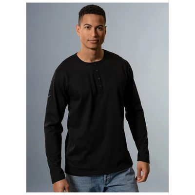 Abbildung von Trigema Longsleeve &quot;TRIGEMA Langarmshirt mit Knopfleiste&quot;