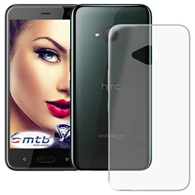 Abbildung von mtb more energy® Schutz Hülle Clear &amp; Slim für HTC U11 Life (5.2&#039;&#039;) transparent flexibel TPU Silikon Case Cover Tasche