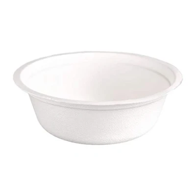 Abbildung von Fiesta Green Kompostierbare Bagasse Schalen, rund, 340 ml, 50 Stück