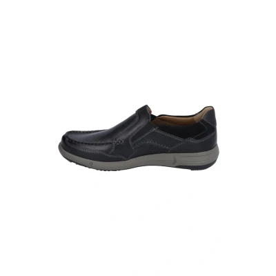 Abbildung von Josef Seibel Herren Slipper Enrico 19,Weite G (Normal),Wechselfußbett,Slip ons,freitzeitschuhe,offener einschlupf,schwarz,40 EU