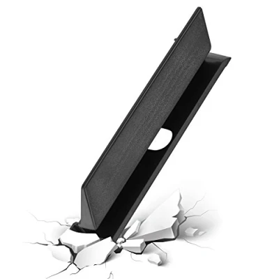 Abbildung von Zerone Festplattenabdeckung für PS4, Kunststoff HDD Festplattenschlitz Abdeckung Türklappe PS4 Pro Konsole Schwarz