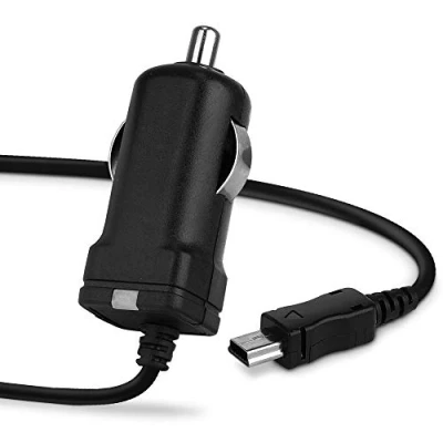 Abbildung von subtel® Qualitäts KFZ Ladekabel 1.1m, 1A / 1000mA kompatibel mit Yojetsing GPS Navigation 5&quot; 7&quot;, 5V Mini USB 12V 24V Ladegerät Auto Netzteil Charger