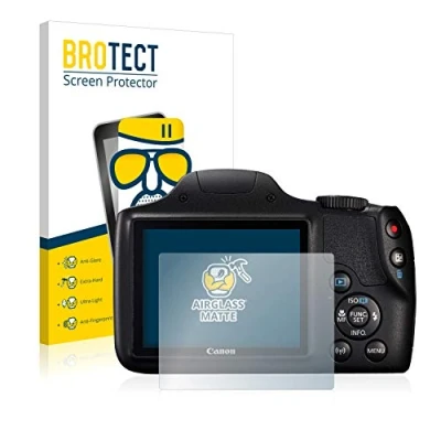 Abbildung von BROTECT Entspiegelungs Schutzglas für Canon PowerShot SX540 HS Schutz Folie Panzerfolie Glas Matt [Extrem Kratzfest 9H, Anti Reflex]