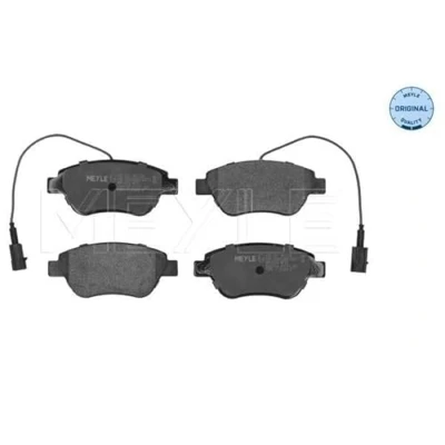 Abbildung von MEYLE 025 237 0617/W Bremsbelagsatz ORIGINAL Quality Vorderachse mit integriertem Verschleißsensor Anti Quietsch Blech