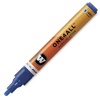 Abbildung von Molotow Permanentmarker One4All 227 HS nachfüllbar 4mm echtblau