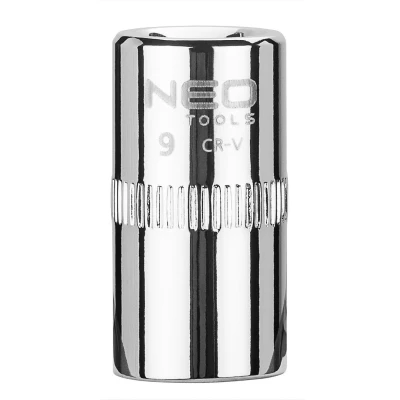 Abbildung von NEO TOOLS 08 227 Steckschlüsseleinsatz 1/4 3124 9 mm Chrom Vanadium Stahl SuperLock