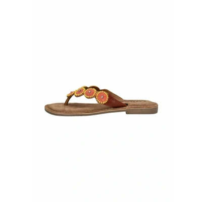 Abbildung von Lazamani Zehensteg Zehentrenner, Damen, Größe: 38, Apricot Schuhe