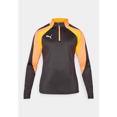 Abbildung von Puma individualLIGA Top Mit viertellangem Reißverschluss Herren Plain Black/Heat Fire Größe: M
