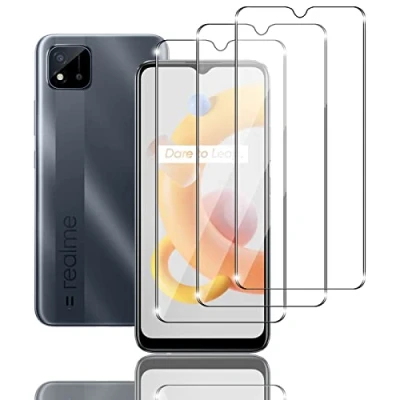 Abbildung von Ljietr 3 Stück Schutzfolie für Realme C11 2021, Panzer Schutz Glas, Panzerfolie, Schutzglas, HD Displayschutzfolie, 9H Härte 2021
