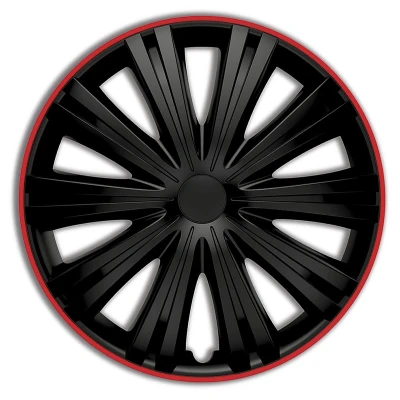 Abbildung von AutoStyle PP 5043BR Radblenden 13Zoll schwarz/rot