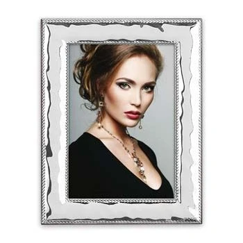 Abbildung von zep srl Larino Tischrahmen aus Silver Plated für Fotos 15 x 20, Premium Qualität.