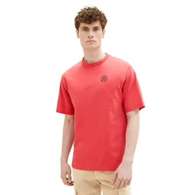 Abbildung von TOM TAILOR Herren 1036353 T Shirt, 31045 Soft Berry Red, M