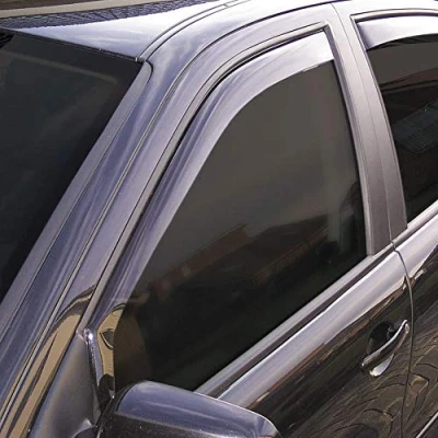 Abbildung von Windabweiser Schwarz kompatibel mit BMW 3er E46 Compact 2001 2004
