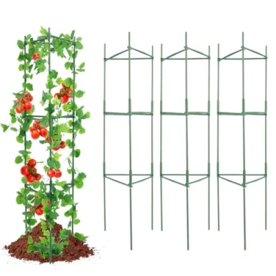 Abbildung von VEVOR 6x Rankhilfe Blumenhalter Tomatenkäfig Pflanzenhalter Pflanzenstütze 122cm