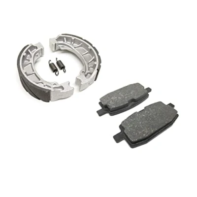 Abbildung von Bremsbeläge Set für GY6 50ccm 4 Takt China Roller Passend GM, ATU, Baotian, Benzhou, Flex Tech, Rex RS 450 460, Zongshen Bremsbacken und Bremsklötze