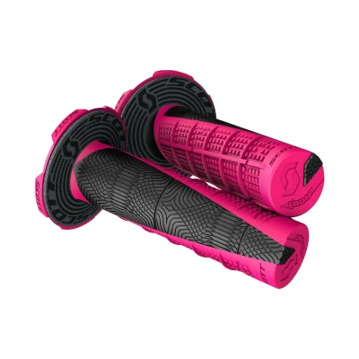 Abbildung von Scott Duece MX Motorrad Griffe inkl.Donut pink/schwarz