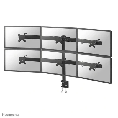 Abbildung von Neomounts FPMA D700D6 Tischhalterung für sechs Flachbildschirme bis 27&quot; (69 cm).