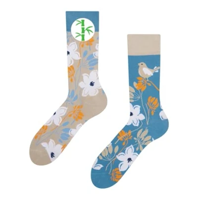 Abbildung von Dedoles Socken Regular normale Höhe Unisex Damen Herren Baumwolle viele lustige Designs Weihnachtssocken Fussball Fahrrad Pferde Pflanzen Feuerwehr, Farbe Blau, Motiv Erwachen der Natur, Gr. 39 42