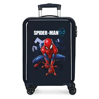 Abbildung von Marvel Spiderman Action Kabinenkoffer Blau 37x55x20 cms Hartschalen ABS Kombinationsschloss 34L 2,6Kgs 4 Doppelräder Handgepäck