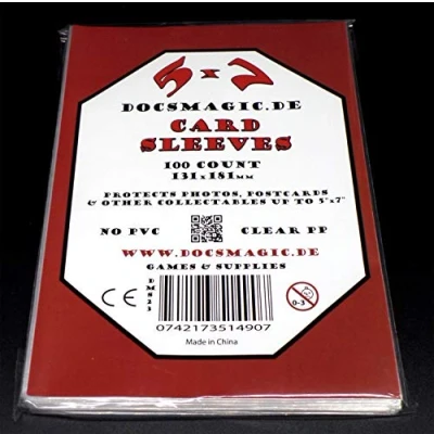 Abbildung von docsmagic.de 100 5&quot; x 7&quot; Card Sleeves 131 181 mm Photo Postcard Kartenhüllen