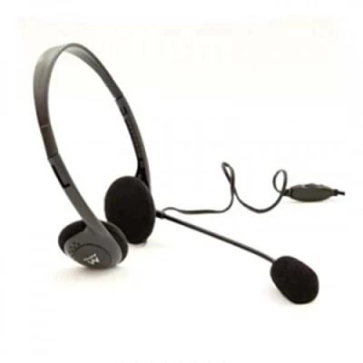 Abbildung von Ewent EW 3563 Headset mit Mikrofon und Lautstärkeregelung 2,1 m Kabel, Schwarz