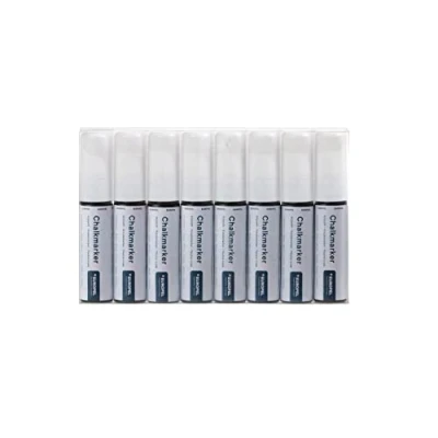 Abbildung von Europel Kreidemarker 15 mm, Etui PVC, 8 Stück, weiß