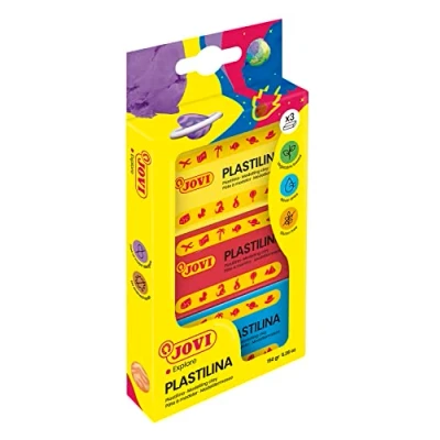Abbildung von Jovi Plastilina Knete VE=3 Farben a 50g