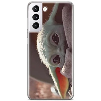 Abbildung von ERT GROUP Handyhülle für Samsung S21 Original und offiziell Lizenziertes Star Wars Muster Baby Yoda 021 optimal an die Form des Handy angepasst, hülle aus TPU