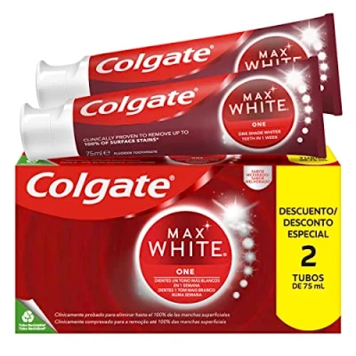 Abbildung von Colgate Max White One Pasta De Dientes 2x75ml