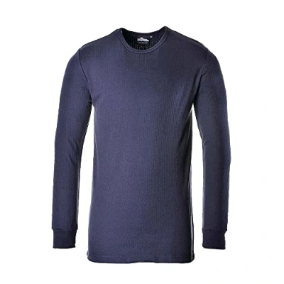 Abbildung von Portwest Langarm Thermo T Shirt, Größe: 4XL, Farbe: Marine, B123NAR4XL