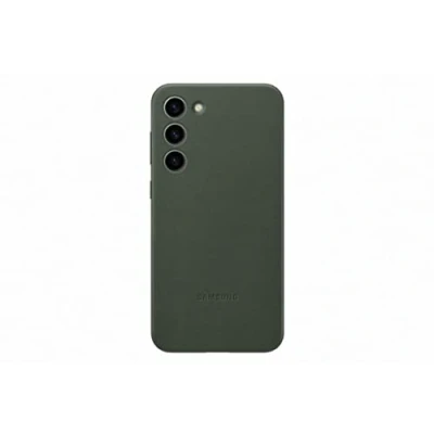 Abbildung von Samsung Galaxy S23 Plus Hülle Echtleder Hard Case/Backcover Handyhülle Grün