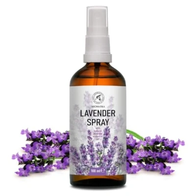 Abbildung von Lavendel Aromaspray 100ml Aromatisches Spray Kissenspray Raumspray mit Ätherisches Öl für Entspannung Beruhigung Yoga Lavendelkissen