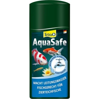 Abbildung von Tetra Pond AquaSafe macht Leitungswasser fischgerecht, schützt Fische und Pflanzen im Gartenteich zuverlässig, 500 ml Flasche
