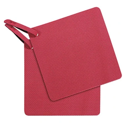 Abbildung von Spring Gripps Topflappen, Hitzebeständig, Anti Rutsch, rot/schwarz, 23 cm